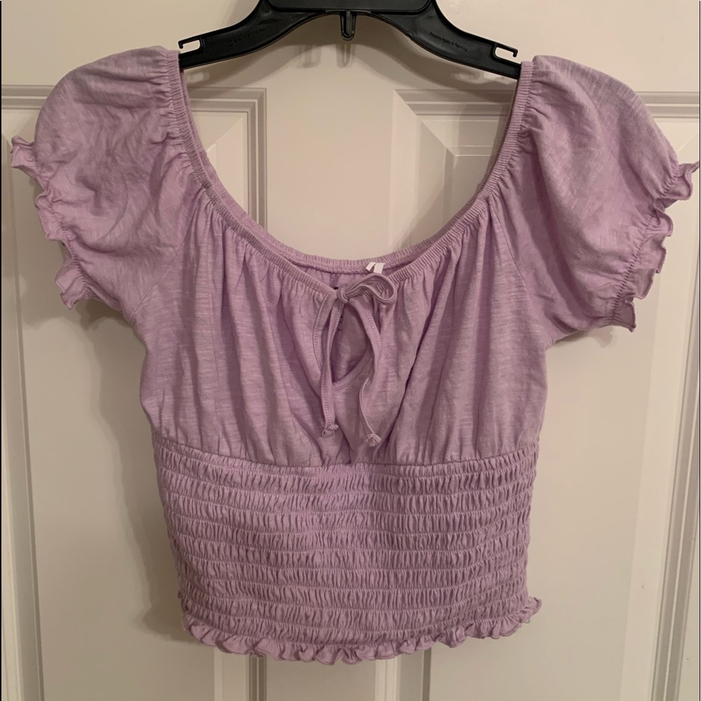 lilac crop top